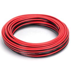 Blendend Câble audio de 10 mètres, avec calibre de 2 x 0,75 mm², avec couleurs noir et blanc, idéal pour les connexions audio haute fidélité. Résistant et durable pour une utilisation prolongée.