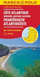 French Atlantic Coast Marco Polo Map: Dordogne, Aquitaine, Gascogne