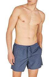 Emporio Armani Micropattern Woven Boxer , Swim Trunks Uomo, Navy Micro Pattern, 46