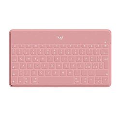 Logitech Keys-To-Go Tastiera Bluetooth, Sottile e Leggera, per iPhone, iPad, Apple TV e tutti i dispositivi iOS, Layout Italiano QWERTY - Rosa