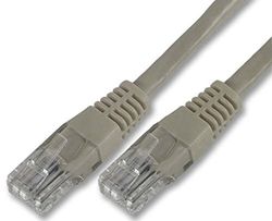 Pro Signal CCAPLEAD 1MGREY RJ45 Ethernet Patch Lead with CCA Conductor, 1m, Grey