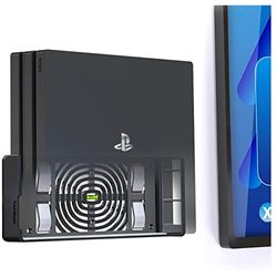 TotalMount 2524 Wandhouder voor Sony PlayStation 4 Pro console met warmtebeheer en veiligheidsclip zwart