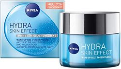 NIVEA Hydra Skin Effect Wake-Up Gel (50 ml), Day Cream for Padded & Smooth Skin, Refreshing Day Cream with Pure Hyaluronic [HA] for 72 Hours Moisture