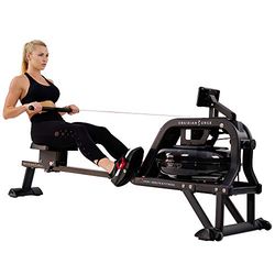 Sunny Health & Fitness Smart Obsidian Surge 500 m Water Rowing Machine