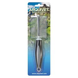 Arquivet Peigne Double pour Chiens et Chats - 21 x 5,5 cm - Accessoires pour Soins de la Fourrure pour Animaux de Compagnie - Peigne, Brosse pour Cheveux Longs - pour Une Finition Lisse et Lisse