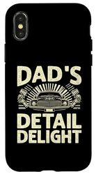 Carcasa para iPhone X/XS Dad's Detail Delight Auto Detailing Car Detailer Cars Padre