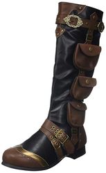 Ellie Shoes 121-marc kniehoge laarzen voor heren, bruin, Large
