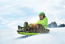 POWERSHOT Luge avec Volant - Luge pour Enfant ET Adulte - Luge Solide et résistante !