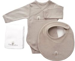Eveil et Nature 8150-3 beddengoed, 0-3 maanden, taupe