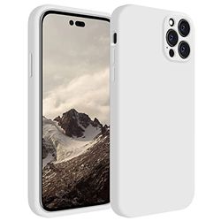 iPhone 14 Pro Case, Liquid Silicone Dust Cover, iPhone 14 Pro Case, iPhone 14 Pro Case, iPhone 14 Pro Case, iPhone 14 Pro Case with Anti-Scratch Microfiber Lining, White