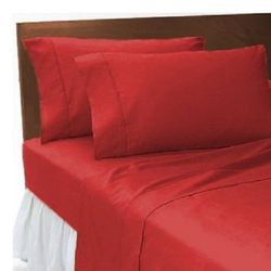 NZ Duvet Cover and Two Pillow Cases, Red, Super King