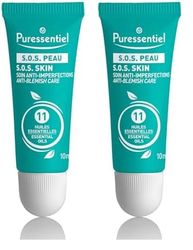 Laboratoire Puressentiel - S. O. S Peau - Peau Grasse à Tendance Acnéiques - Atténue Boutons et Points Noirs – Testé sous Contrôle Dermatologique - 10 ML (Lot de 2)