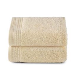 Top Towel - Premium - Grandes Serviettes de Bain - Serviettes de Bain - 2 essuie-Mains - 50 x 100 cm - 100% Coton - 600 grammes - Naturel