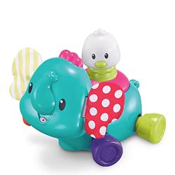 auby Elefante bailarín en Forma de Elefante, con Efectos sonoros y múltiples velocidades, Regalo francés - Accesorio para bebés - Juguete para bebés de 9 Meses y +, FR461141, Multicolor