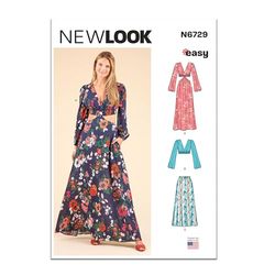 New Look UN6729A Misses' Dress, Top and Skirt A (6-8-10-12-14-16-18)