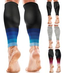 aZengear Mangas de Compresión para Pantorrillas Hombres y Mujeres, Medias Compresivas, Calcetines de Soporte para Deporte, Correr (L/XL)