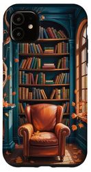 Libro Amante Librero Lectura Hojas Otoño Teléfon Carcasa para iPhone 11