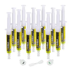 Errecom Brilliant 12 x 7,5 ml, UV-fluorescerande spårämne för kylgasläckage i luftkonditionerings- och kylsystem, inkluderar 1/4 SAE och 5/16 SAE-adaptrar