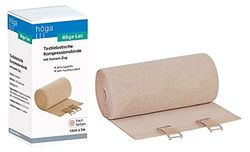 Höga Lan, textile bendaggio di compressione elastica con corto treno - 12 cm x 5 m dell'applicazione - molto delicato sulla pelle, traspirante, elastico, lavabile a