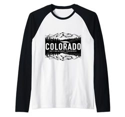 Esplora le opere d'arte uniche del motto dello stato del Colorado Maglia con Maniche Raglan