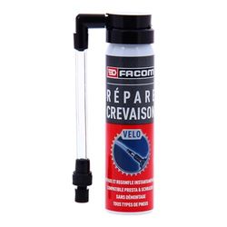 FACOM 006092 Répare Crevaison Vélo, sans démontage, Presta et Schrader, Bombe Anticrevaison VTT, VTC, Route, 75ml