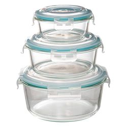 Box x 3 ronde worm-clipeatset, transparant