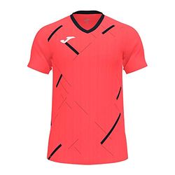 Joma T-Shirt Manches Courtes Tiger III Fluor Corail Noir, 101903.041.S