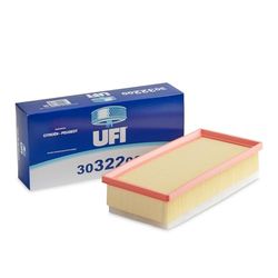 UFI Filtro de ar 30.322.00, filtro de ar de substituição, adequado para carros, adequado para modelos Citroen e Peugeot