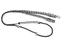 Tough 1 Redini per Corde annodate, Nero/Bianco, 2,5 cm x 2,5 m