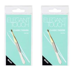 Elegant Touch Essential Implements Slant Tip Tweezers (Pack of 2)
