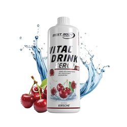 Best Body Nutrition Low Carb Vital Drink 1000ml bouteille Cerise