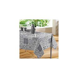 décor line persane toalha de mesa retangular PVC, PVC, cinzento, 140 x 240 cm