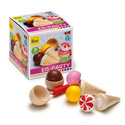Erzi 28157 sortering EIS-fest av trä, varubutiksartiklar för barn, rollspel