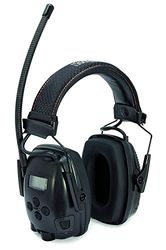 Honeywell Cuffie elettrodigitali 1030333 Howard Leight Sync con radio FM e stereo, tecnologia di risposta avanzata, display LCD, 10 stazioni di memoria preimpostate, SNR 29 dB (1 pezzo)