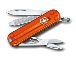 Victorinox Classic SD, Navaja Multiuso Suiza, Cuchillo bolsillo, Regalo, 7 Funciones, Hoja pequeña, Lima de uñas