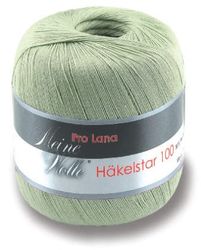 Prolana Pro Lana Häkelstar 100 - Ovillo de Lana (100% algodón, 71 reseda, 566 m)