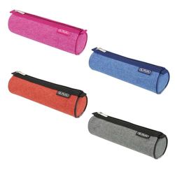 Herlitz Schooltas Toilettas | Accessoire Organizer voor Schoolbenodigdheden | Kinderen, Jeugd | Rits | Ronde Effen Opbergtas Heuptas | Keuze uit 4 Kleuren, meerkleurig, Ronde make-uptas
