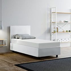 miasuite i sogni italiani Sim H14 Eenpersoons matras voor eenpersoonsbed, 90 x 200 cm, afneembaar, hoogte 14 cm, halfvast, vormvast, hypoallergeen, mijtdicht