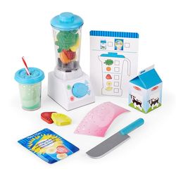 Melissa & Doug Blenderset voor smoothies | Fantasiespel | Houten Speelgoedeten | 3+ | Cadeau voor jongens en meisjes