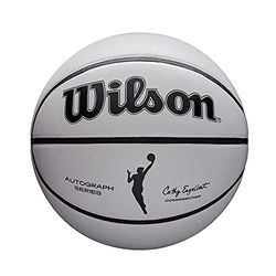 Wilson WNBA Commemorative Series Autograph Basketball - Mini formato, bianco/arancione