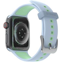 OtterBox All Day Watch Band for Apple Watch Series 10/9/8/7/6/SE 2nd gen/SE 1st gen/5/4-44mm/45mm/46mm, Replacement Durable Soft Touch Silicone Strap for Apple Watch, Blue/Green