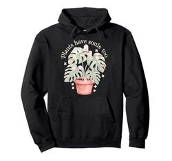 Cute Ghost Plant Kawaii Aesthetic Cottagecore Pullover Hoodie