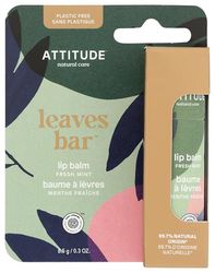 ATTITUDE Plastic-free Lip Balm, EWG Verified Plant- and Mineral-Based Ingredients, Vegan, Mint, 8.5 g