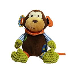 Rosewood Singe Sacha en Peluche Jouet pour Chien Multicolore 26 cm