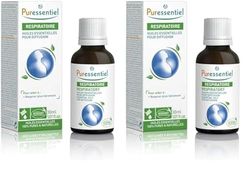 Puressentiel RESP OK Miscela Oli Essenziali per Diffusione, Aiuta a Respirare Meglio, con 18 Oli Essenziali OEBBD, 100% Puri e Naturali, Vegan e Cruelty Free, 30 ml (Confezione da 2)