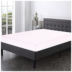GC GAVENO CAVAILIA Luxury Deluxe Fitted & Flat, Easy Care Soft & Cosy Polycotton Bed Pillowcase, White, Fiited Sheet-Super King