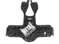 METAL BOXE Plastron réversible Mirror Adulte Unisexe, Noir, Taille 3