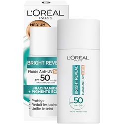 L'Oréal Paris Ljus avslöjande vätska anti-UV SPF 50 medium nyans niacinamid 50 ml