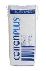 Cotton Plus ZIG ZAG 100 g, medische lijn, 100% puur hydrofiele katoen voor medische doeleinden, zacht en absorberend.