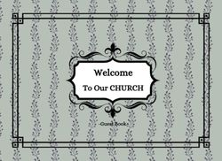 Welcome To Our CHURCH Green Vintage Small Vines Pattern: : Christian Guest Book With Email,Address,Phone